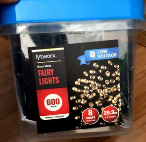 Lytworx 600 LED Warm White Low Voltage Fairy Lights / Indoor & Outdoor