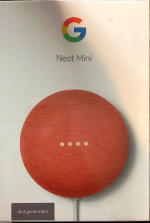 Google Nest Mini (2nd Generation) Smart Speaker - Red