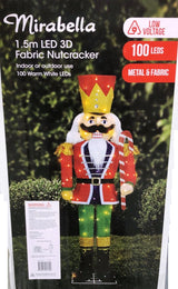 Mirabella 1.5m Festive 3D Fabric Nutcracker