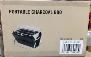 Portable Charcoal BBQ Suitcase with Legs/ Ideal for Camping & Outdoor Trips