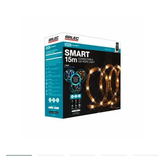 Arlec 15m Multi Coloured Smart Grid Connect  Conectable Led Rope Light - TheITmart