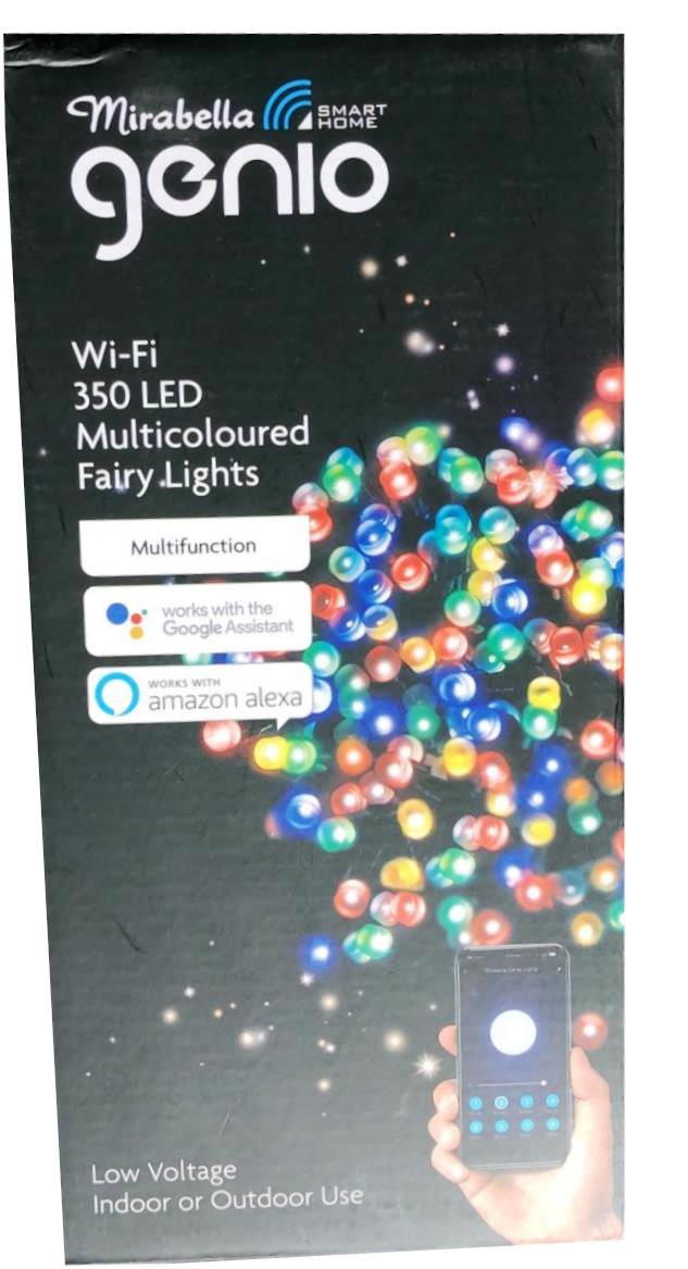 Mirabella Christmas Genio Wi-Fi 350 LED Fairy Lights - Multi Colour - TheITmart