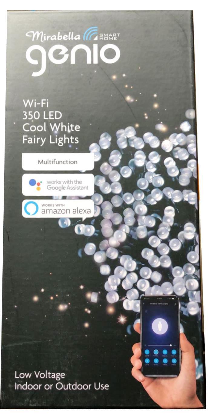 Mirabella Christmas Genio Wi-Fi 350 LED Fairy Lights - Cool White