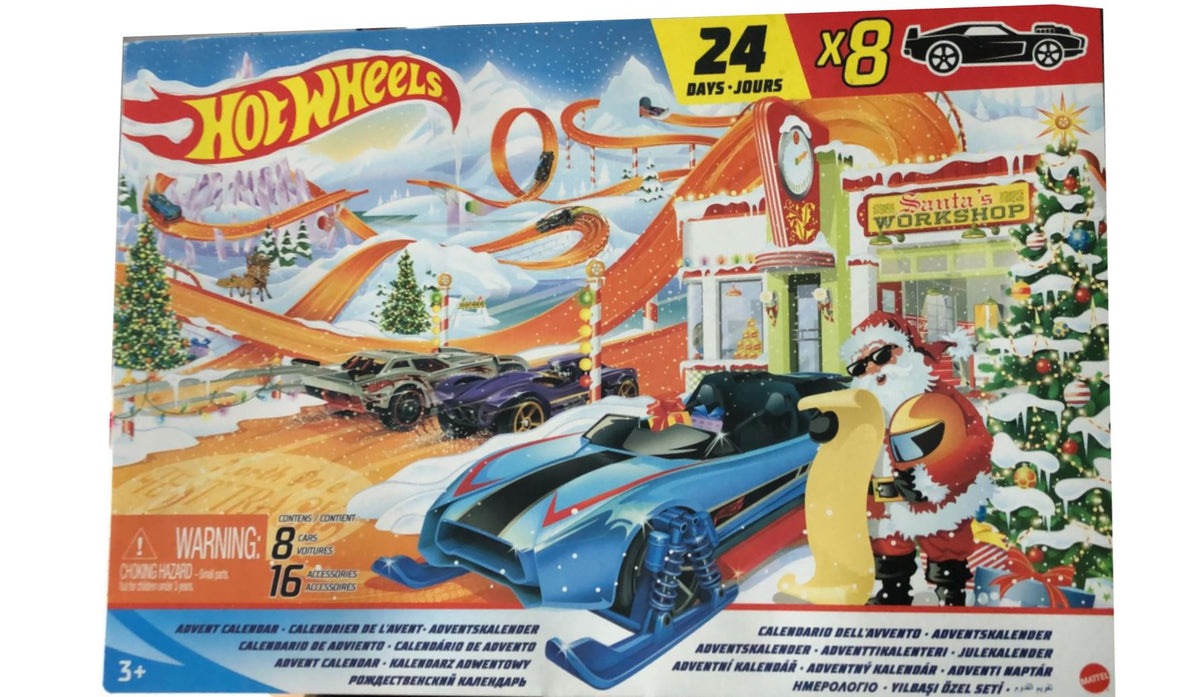 Hot Wheels Advent Calendar Track Santa's Workshop / Suitable for 3+ Years - TheITmart