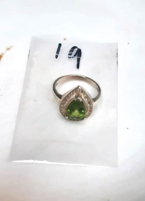 925 Sterling Silver Genuine 2.85 Carat Himalayan Peridot Ring - Green 8.5 Size - TheITmart
