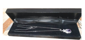 Natural Gemstone Purple Amethyst Heart Cut 925 Sterling Silver Woman Locket