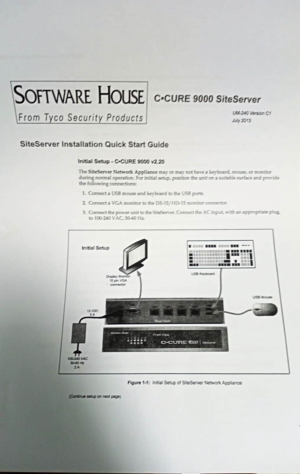 C-CURE 9000 SiteServer/ Ideal for Small Applications