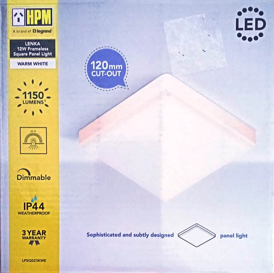 HPM Frameless Square Downlight - LPSQ023KWE - TheITmart