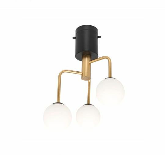Brilliant Brass Asha 3 Light DIY Plug in Pendant - 20655/12