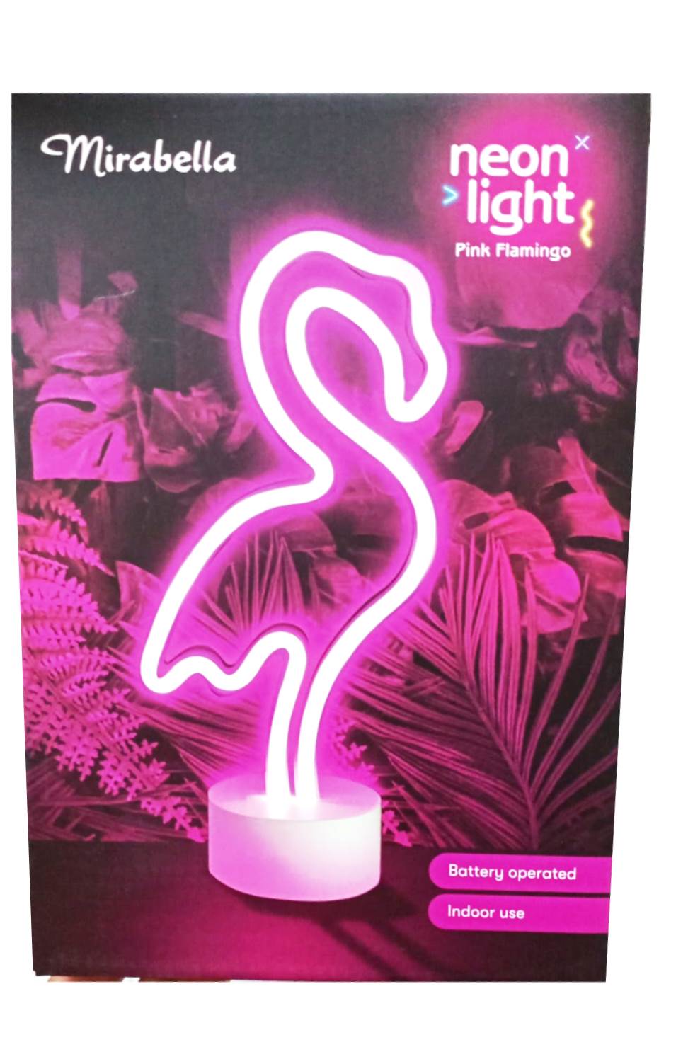 Mirabella Battery Operated Neon Light - Pink Flamingo