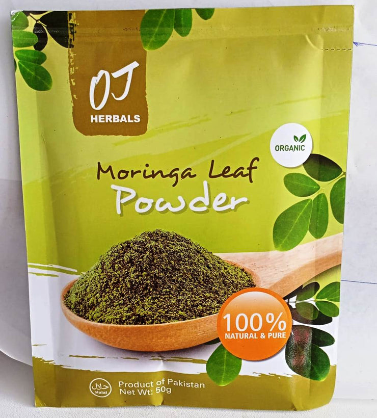 Natural & Organic Moringa Leaf Powder -50g pack /100% Natural & Pure