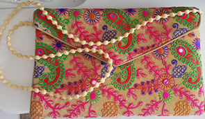 Hand Made Craft Colourful Traditional Ladies Purse / Multicolour