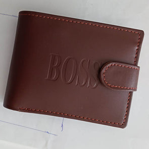 Mens Genuine Leather Wallet/Coin Purse Wallet with Multiple Card Slots - Brown