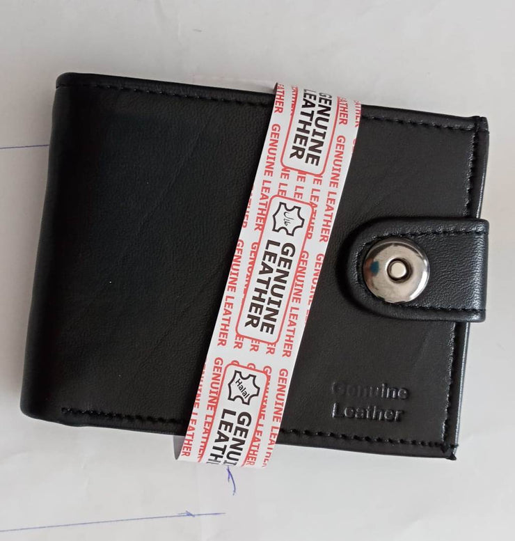 Mens Genuine Leather Wallet/Coin Purse Wallet with Multiple Card Slots - Black