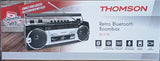Thomson Retro Portable Bluetooth Radio with Cassette Player