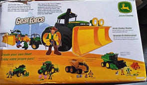 John Deere Gear Force EARTH MOVING TRACTOR w Blade & Wyatt Figure