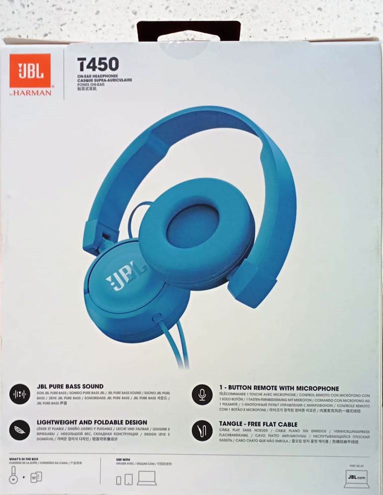 BRAND NEW JBL T450BT Wireless/Bluetooth On-Ear Headphones