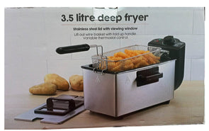 3.5L Deep Fryer TAROF19 Stainless Steel Removable Heating Elements Temp Control