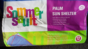 Port Beach Sommersault Palm Sun Shelter UPF 50+/Sturdy Cross Frame Design