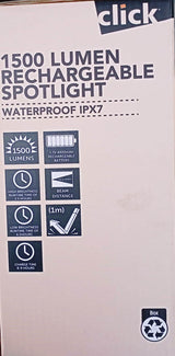 Click 1500 Lumen Rechargeable Spotlight -CM1808