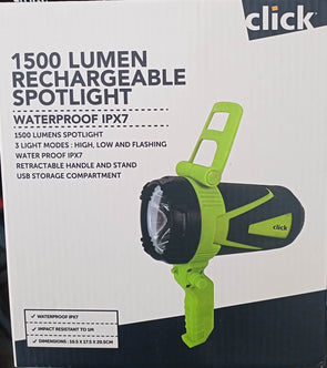 Click 1500 Lumen Rechargeable Spotlight -CM1808