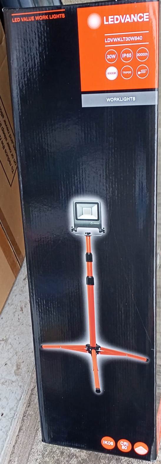LEDVANCE LED Worklight TRIPOD 1x30W - LDVWKLT30W840 - TheITmart