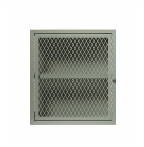 Montgomery Wall Mounted Diamond Mesh Lockable Cabinet - Green
