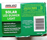 Arlec LED Black Solar Bunker Light - LVS671BK - TheITmart