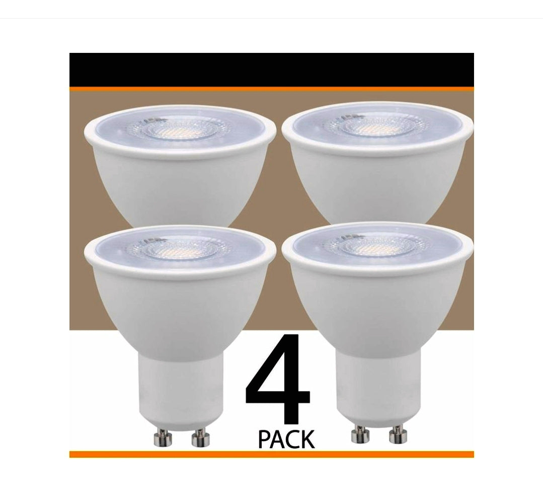 Luce Bella 4 Pack 5.5w 500lm 36° Warm White GU10 LED Globe -GLD083BX - TheITmart