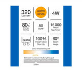 Luce Bella GLD403P10 4W 320lm 60° Warm White GU10 LED Globe - 10 Pack