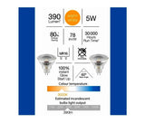 Luce Bella 5W 390Lumen 36° Warm White MR16 LED Globe- 2 Pack