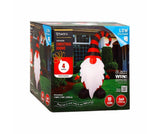 Lytworx 4m Inflatable Christmas Gnome/Low Voltage 10 LED/Indoor or Outdoor