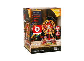 Lytworx Festive 26 LED Multicolour Musical Ferris Wheel/Battery/USB/8 Xmas Songs