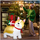 Arlec 1.2m Low VoltageLED Inflatable Corgi/Super bright Long-lasting LEDs