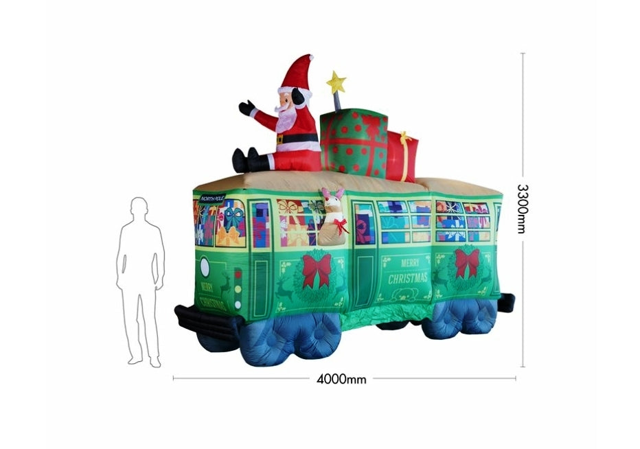 Arlec 4m Low Voltage LED Festive Inflatable Tram/10 Superbright LEDs