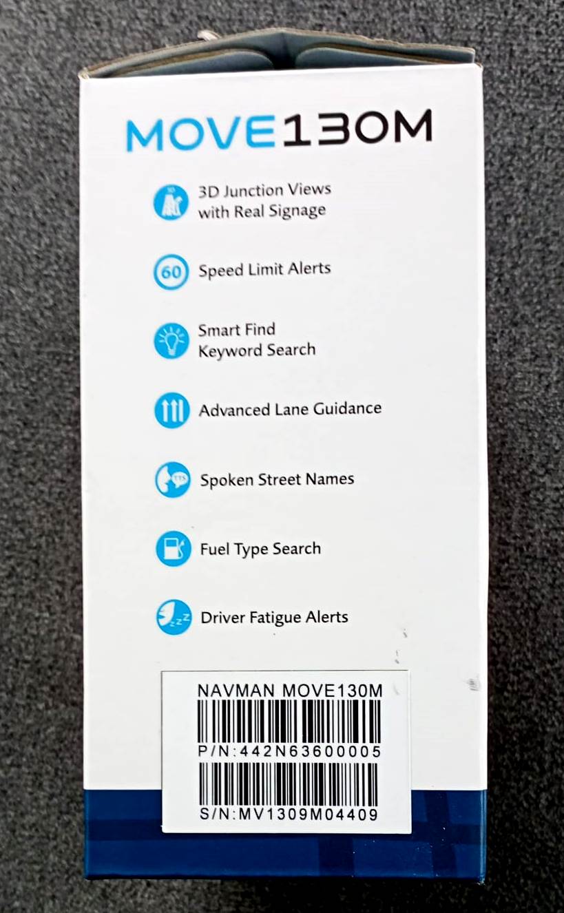 Navman MOVE130M 5-inch Touch Screen GPS Navigator/Free Maps Included