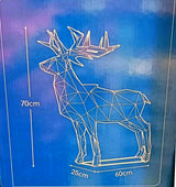 Arlec 70cm 180 Multi-Colour LED Festive Reindeer Statue LVX996 - TheITmart