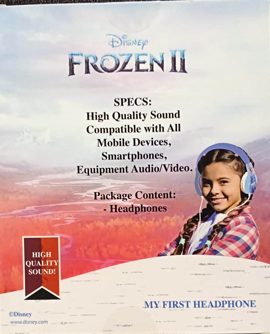 Frozen Overhead Wired Headphones - Safe For Kids - TheITmart