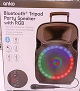 Bluetooth Tripod Party Speaker with RGB - Black / Acoustic Audio - TheITmart