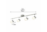 Verve Design 4 x 5W Brushed Nickel Vector LED Spotlight