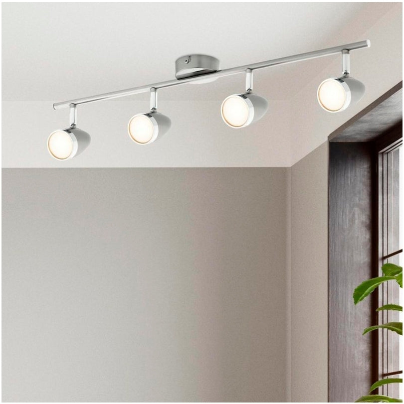 Verve Design 4 x 5W Brushed Nickel Vector LED Spotlight