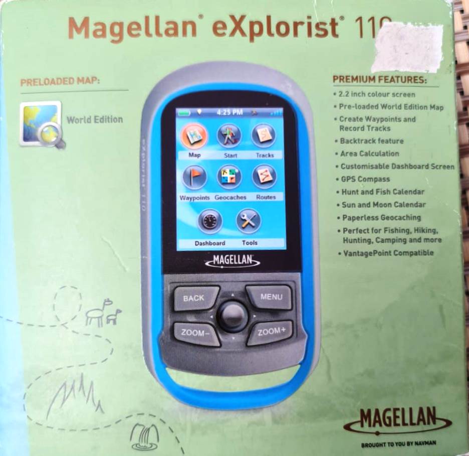 Magellan eXplorist 110 2.2"/World Edition Map/Backtrack/Area Calculation/GPS Compass IPX7