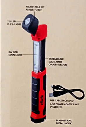 Click Rechargeable Compact Extendabale Inspection Light GS8103