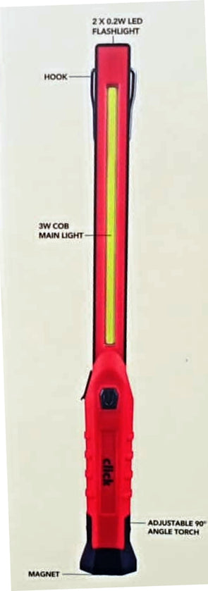 Click Rechargeable Slimline Inspection Light GS8831