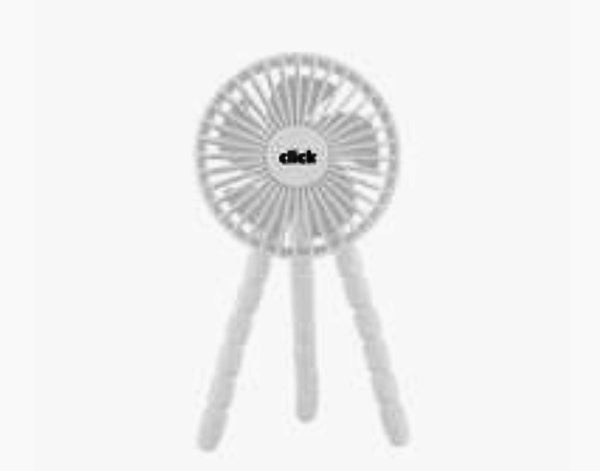 Click 8cm Rechargeable Mini Desk Fan with Flexible Tripod - ADF1010