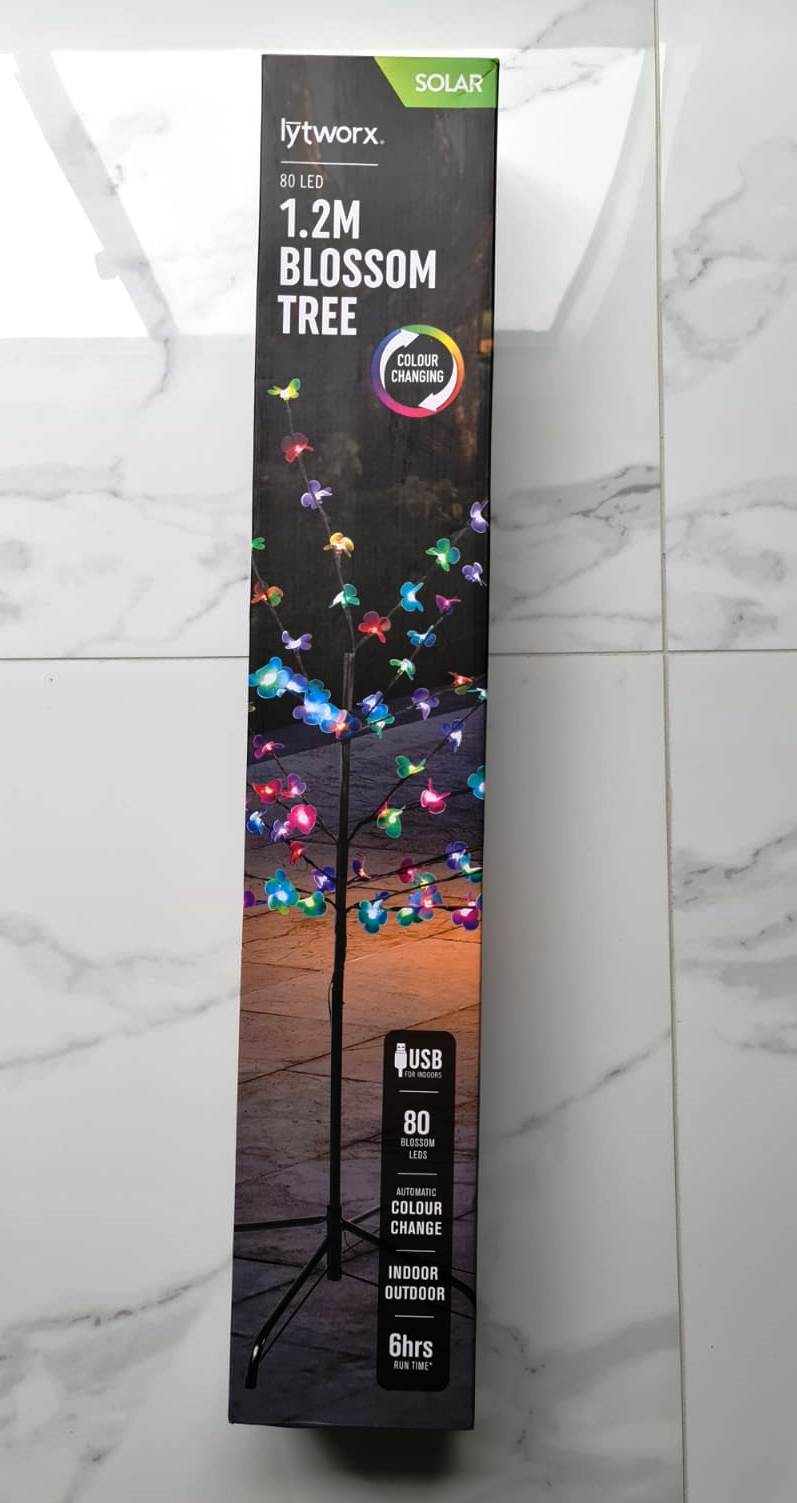 Lytworx 1.2m 80 LED Colour Changing Solar Blossom Tree