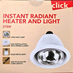 Click 275W Instant Radiant Heater And Light / MRHL001