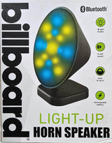 Billboard Light-Up Horn BT Speaker/9 Light Modes/Hi Def Sound/Rechargeable Battery