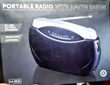 Portable Radio with AM/FM Band - RT222/Analog Tuner/Telescopic Antenna
