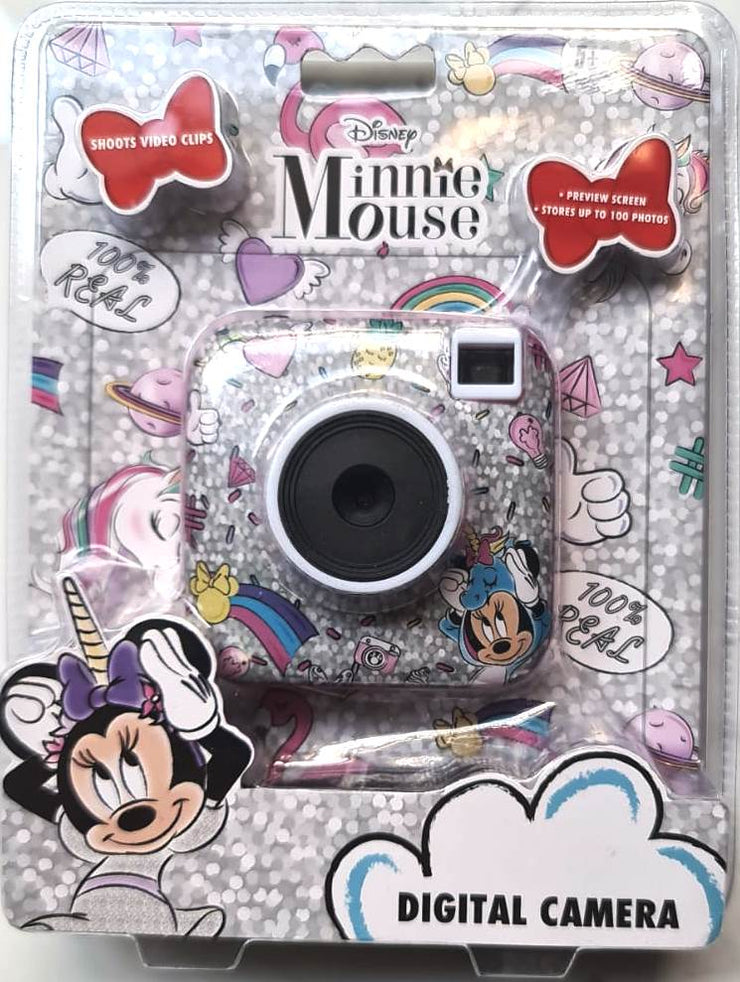 Minnie Mouse Digital Camera/Easy to Use/Video Clips/ Shoot Up to 100 Photos